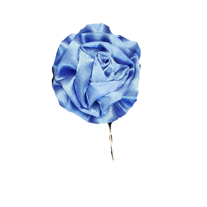 Baby Blue Silk Lapel Pin