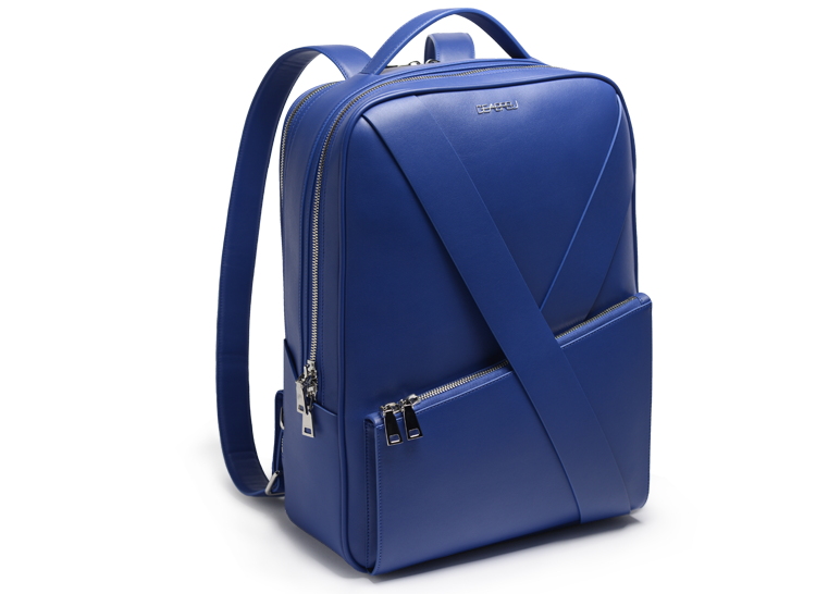 Deabreu Luxury Blue Leather Backpack